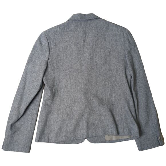 JH Collectible Ladies Wool Blend Jacket Classic Blazer Gray Buttons Sz 12 - Picture 5 of 8